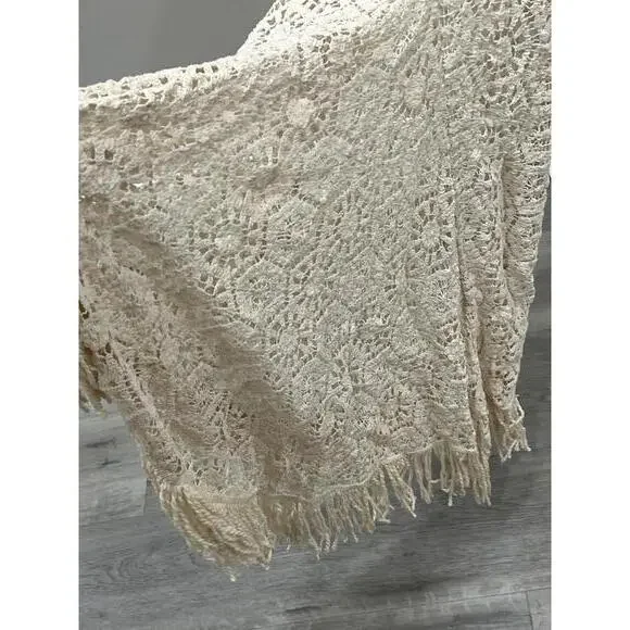 Bronx and Banco Maia Fringe Gown in Cream - Picture 8 of 9